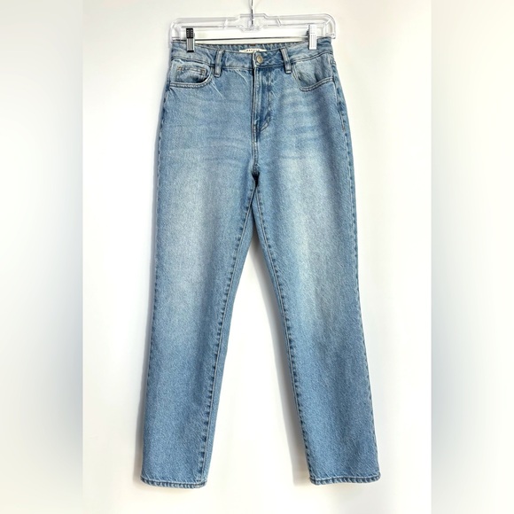 PACSUN Mom Jeans. High Waist Tapered Med Light Wash Relaxed Fit Size 25 - Picture 12 of 12